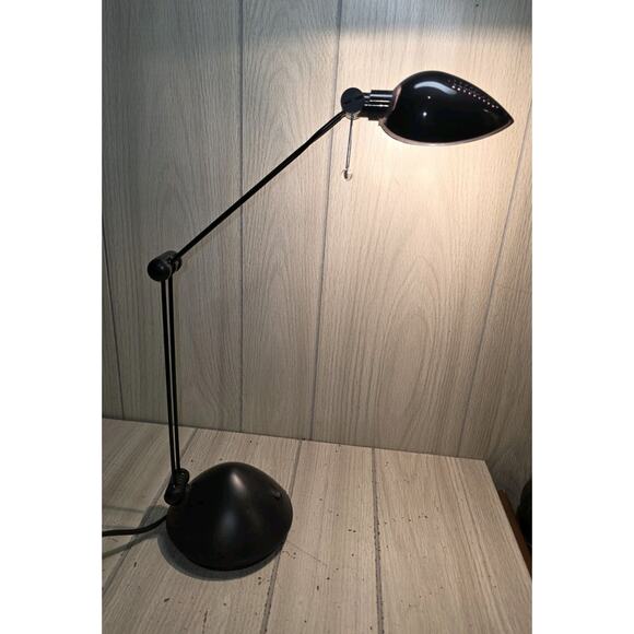 Vtg ADESSO Adjustable Arm & Shade Office Lamp Halogen Desk Lamp Light - Picture 3 of 9